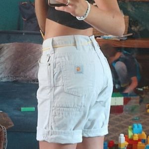 CARHARTT CREAM CARGO SHORTS